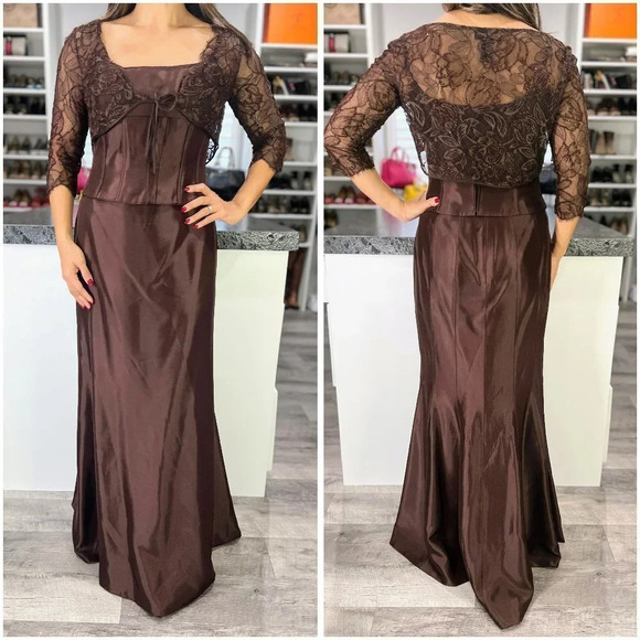 Carmen Marc Valvo VTG Corset 3 Piece Formal Gown $249 - Picture 1 of 13